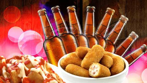 Oferta quintos + bravas + croquetas